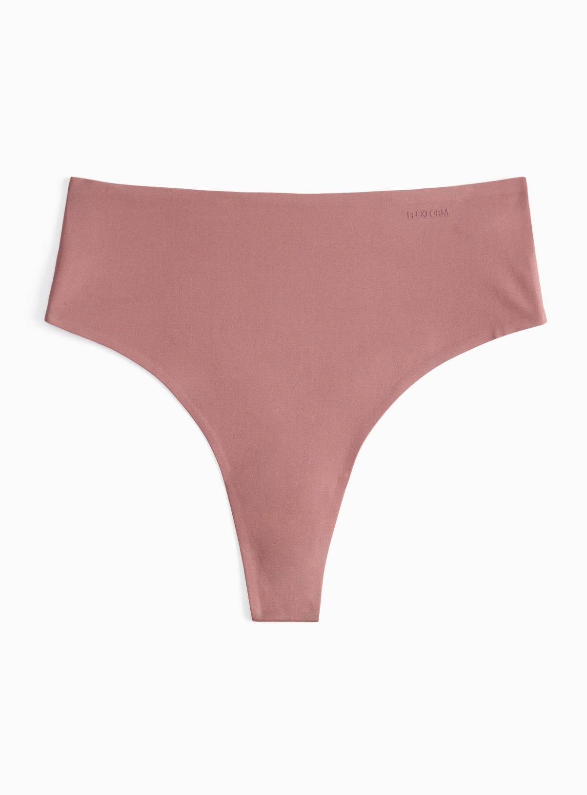 Flexform™ Rose Brown High Waist Thong 20 - Image 2